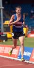 Nick McCormick (Morpeth) lfinishing 2nd in the 5000 metres at the Sainsbury's British Championships, Birmingham.